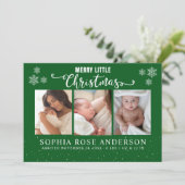 Merry Little Christmas, Baby First Collage Photos シーズンカード (スタンド正面)