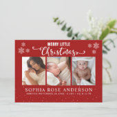 Merry Little Christmas, Baby First Collage Photos シーズンカード (スタンド正面)