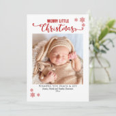 Merry Little Christmas, Baby First Photo シーズンカード (スタンド正面)