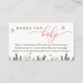 Merry Little Christmas Baby Shower Books for Baby エンクロージャーカード (正面)