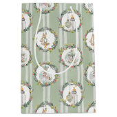 Merry Little Christmas Baby Shower Gift Bag ミディアムペーパーバッグ (正面)