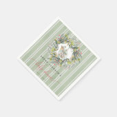 Merry Little Christmas Baby Shower Paper Napkin スタンダードカクテルナプキン (角)