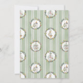 Merry Little Christmas Baby Shower Wreath 招待状 (裏面)