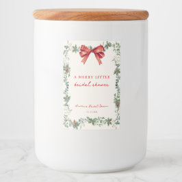 Merry Little Christmas Bridal Shower Favor Labels フードラベル