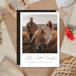 Merry Little Christmas Dark Muted Photo Card シーズンカード