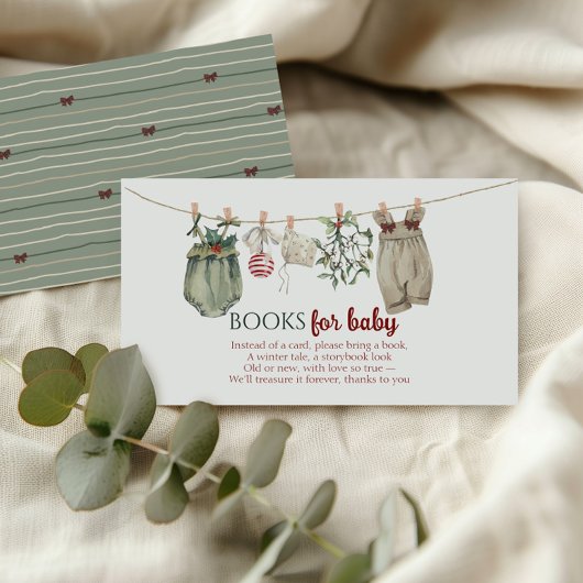 Merry Little Christmas Girl Clothes Books for Baby エンクロージャーカード