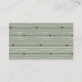 Merry Little Christmas Girl Clothes Diaper Raffle エンクロージャーカード (裏面)