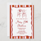 Merry little Christmas Party Invitation 招待状 (正面)