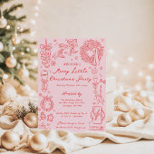 Merry Little Christmas Party Invitation 招待状