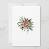 Merry Little Christmas Santa Baby Shower 招待状 (裏面)