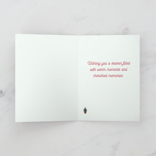 Merry Little Christmas Tree Card カード (内部)