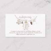 Merry Little Christmas Winter Baby Shower エンクロージャーカード (正面)