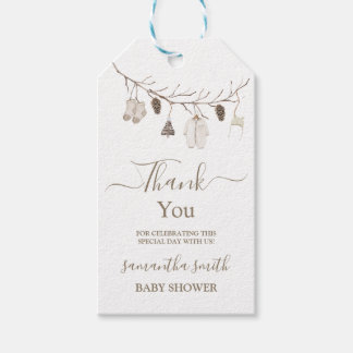 Merry Little Christmas Winter Baby Shower ギフトタグ