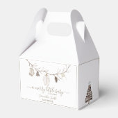Merry Little Christmas Winter Baby Shower フェイバーボックス (裏面サイド)