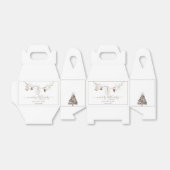 Merry Little Christmas Winter Baby Shower フェイバーボックス (折り畳みなし)