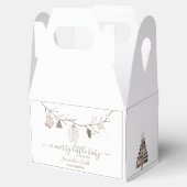 Merry Little Christmas Winter Baby Shower フェイバーボックス (オープン)