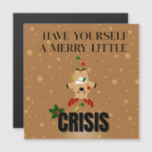 Merry Little Crisis – Funny Christmas Card (正面/裏面)