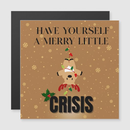 Merry Little Crisis – Funny Christmas Card (正面/裏面)