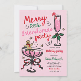 Merry Little Friendsmas Christmas Cocktail Party 招待状