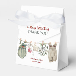 Merry Little Girl Christmas Clothes Thank You フェイバーボックス