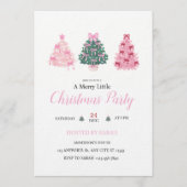Merry Little Girls Night Christmas Party 招待状 (正面)