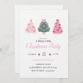 Merry Little Girls Night Christmas Party 招待状 (正面/裏面)