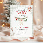 Merry Little Goose Storybook Christmas Baby Shower 招待状