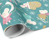 Merry Little Mice- Christmas- Wrapping Paper Roll ラッピングペーパー (ロールコーナー)