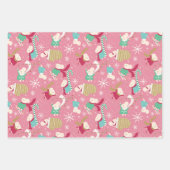 Merry Little Mice- Christmas Wrapping Paper Trio ラッピングペーパーシート (正面2)