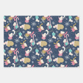 Merry Little Mice- Christmas Wrapping Paper Trio 2 ラッピングペーパーシート (正面)