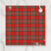 Merry Little Red Bow Christmas Plaid  フェイバータグ (裏面)