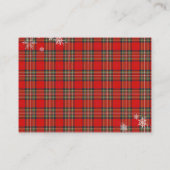 Merry Little Red Bow Christmas Plaid Books Requast エンクロージャーカード (裏面)