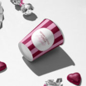 Merry little red stripe Christmas Party Cups 紙コップ