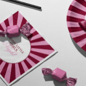 Merry little red stripe Christmas Party Napkin スタンダードカクテルナプキン