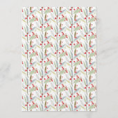 Merry Little Watercolor Christmas Baby Shower 招待状 (裏面)