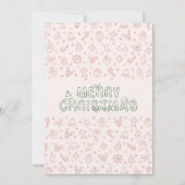 Merry Little Whimsical Friendsmas Christmas Party 招待状 (裏面)