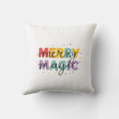 Merry Magic Colorful Illustration クッション (裏面)