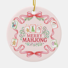 Merry Mahjong | Christmas セラミックオーナメント