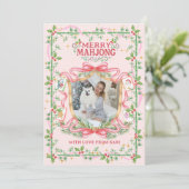 Merry Mahjong Photo Holiday Card シーズンカード (スタンド正面)