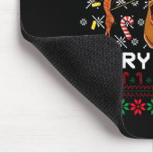 Merry Marcus Ugly Christmas Sweater Funny The Worm マウスパッド (コーナー)