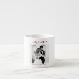 Merry & Married - 結婚後の初めてのクリスマスを祝うペアマグ エスプレッソカップ
