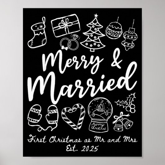 Merry Married First Christmas As Mr And Mrs 2025 N ポスター (正面)