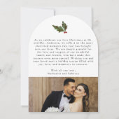 Merry & Married Handwritten 5 Photo Christmas Card 招待状 (裏面)