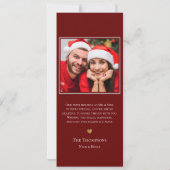 Merry Married Newlywed Christmas Holiday Card 招待状 (裏面)