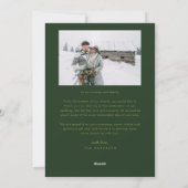 Merry & Married Newlywed Multi Photo Green シーズンカード (裏面)