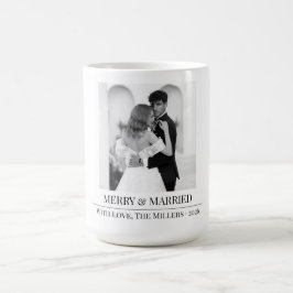 Merry & Married - Personalized Newlywed Christmas  コーヒーマグカップ