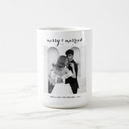 Merry & Married - Personalized Newlywed Christmas  コーヒーマグカップ