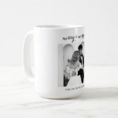 Merry & Married - Personalized Newlywed Christmas  コーヒーマグカップ (正面左)