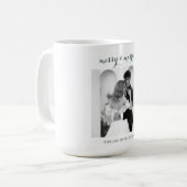 Merry & Married - Personalized Newlywed Christmas  コーヒーマグカップ (正面左)