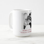 Merry & Married - Personalized Newlywed Christmas  コーヒーマグカップ (正面左)